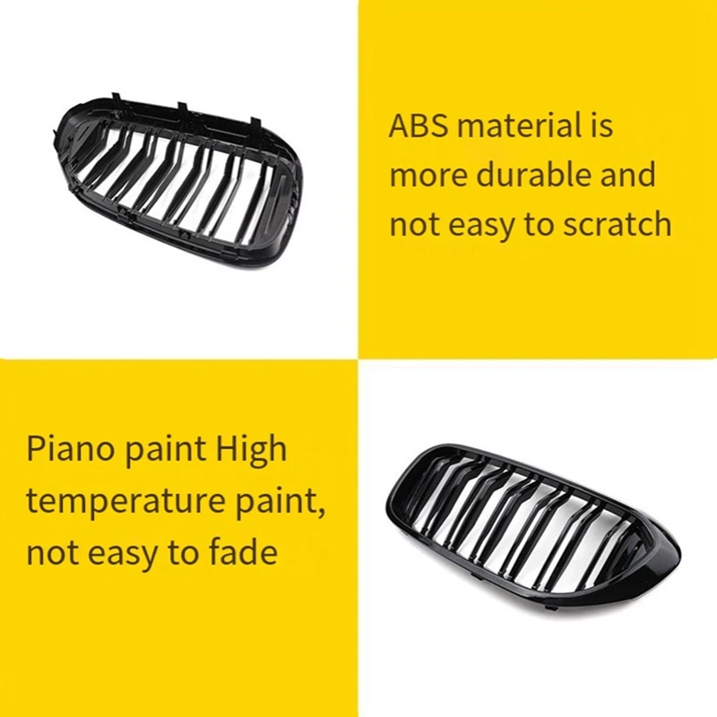 

New-Car Double Slat Front Bumper Grille For BMW 5 G30 G31 G38 530I 540I 2018-20120 Middle Grille