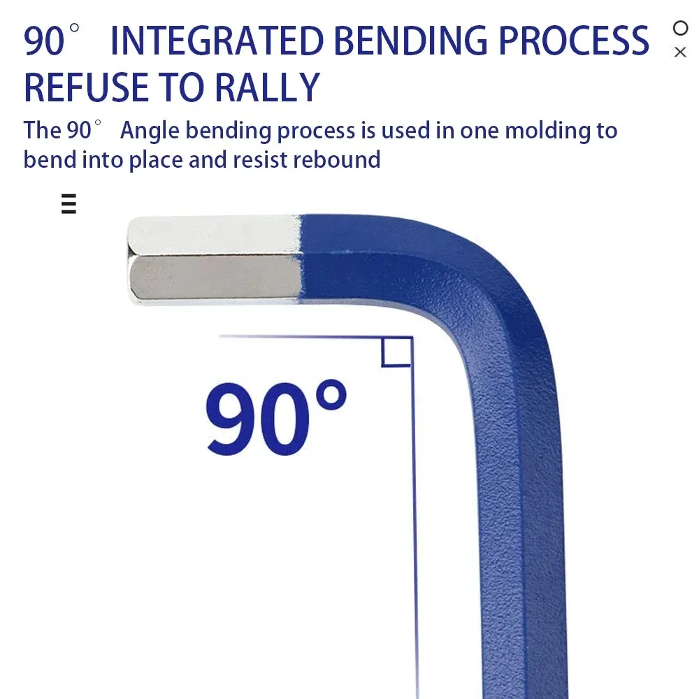 مفك براغي سداسي ملون ومفتاح ربط سداسي أداة تجميع رأس الكرة