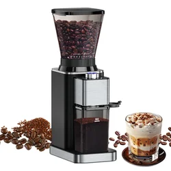 commercial coffee machine with grinder beans espresso conical burr grinder machine