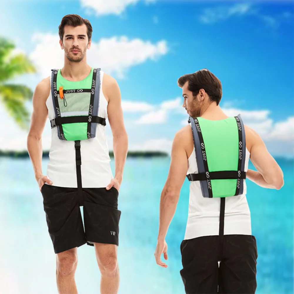 2023 New Adult life vest Boating rafting Swimming Kayaking surf paddleboard Life vest Portable water sports buoyancy vest