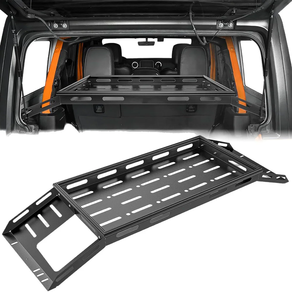 Rear Trunk Interior Cargo Storage Basket Organizer for Jeep Wrangler JK JL 2008‑2025 4Door Hardtop Luggage Storage Carrier Shelf