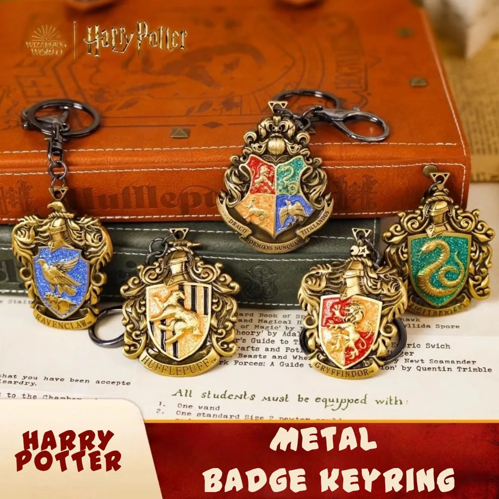 Genuine Harry Potter Metal Keychains Cosplay Props Film Television Works Peripheral Gifts Women Backpack Ornaments Gifts Toys