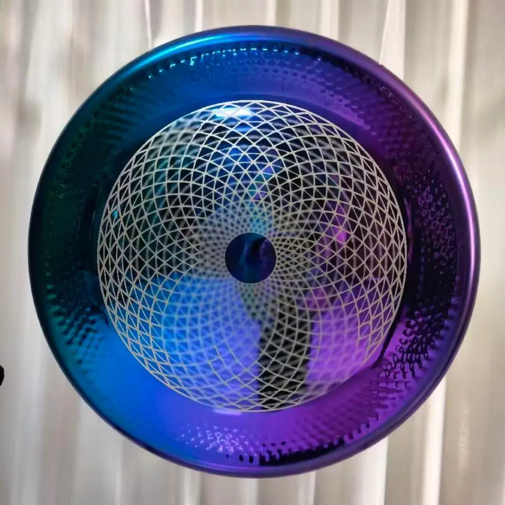 Sound Healing Gong-22-36 inch Colorful Nickel Alloy Chau Gong with Free Mallet Sacred Geometry Sonic Therapy Vibrational Healing