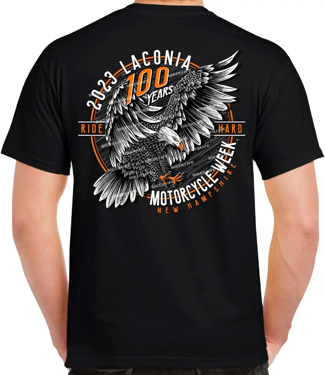 

Футболка Laconia Motorcycle Week Eagle Landing 2023.