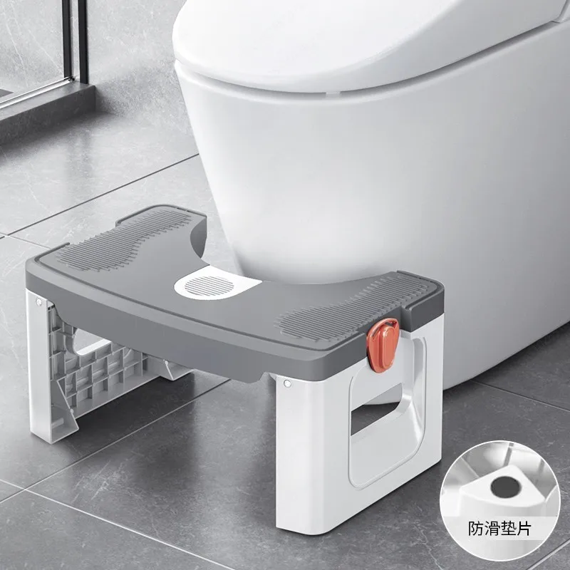 

Toilet Pedal Stool, Sitting, Stepping on Feet, Foot Pads, Squatting Auxiliary Stool, Bathroom Folding Thickened and Non-slip
