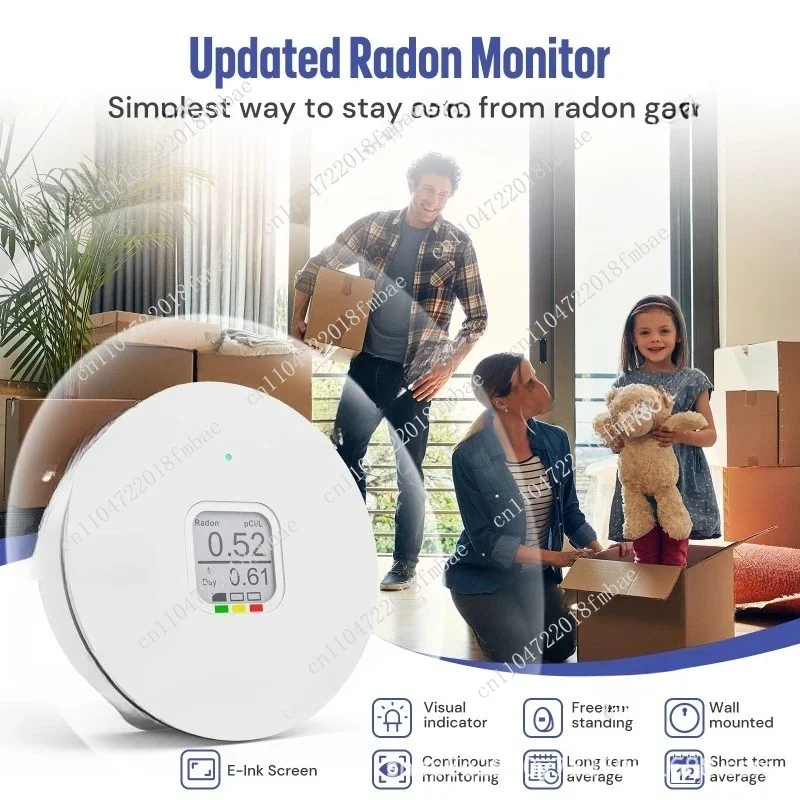 Home Use Measure Range 0-9999 BQ/m3 Portable Radon Detector Alpha Spectral Sensors Radon Monitors Radon Gas Detectors