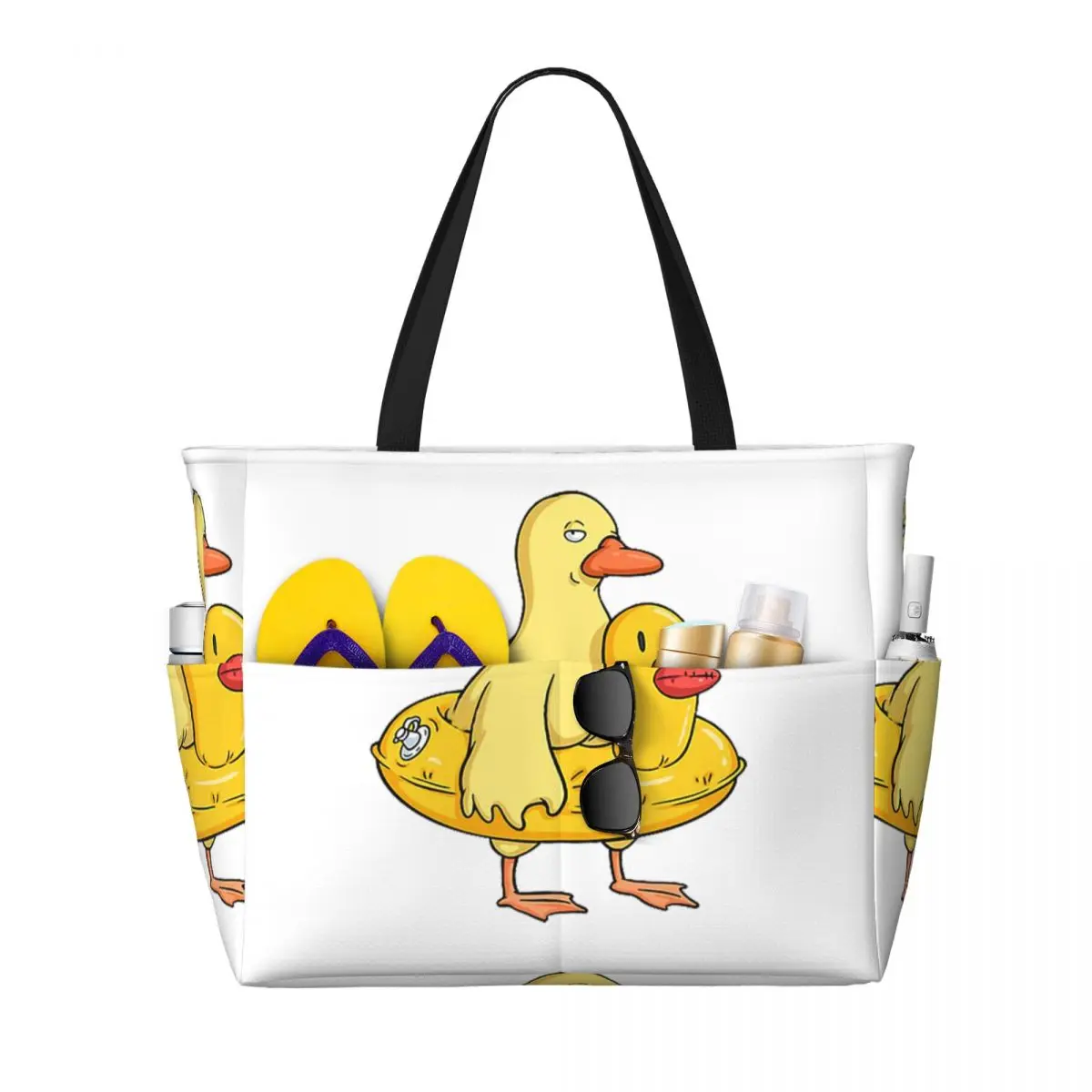 

Double Duck Beach Tote Bag Sport Gym Yoga Duffle Large Tote Bag Women Travel Bag Fitness bag