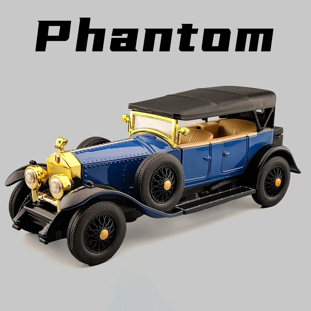 

1:32 Phantom Wraith Car Model Toy Alloy Diecast Pull Back Doors Opened Luxury Vehicles Miniature Models Home Decor Decoration