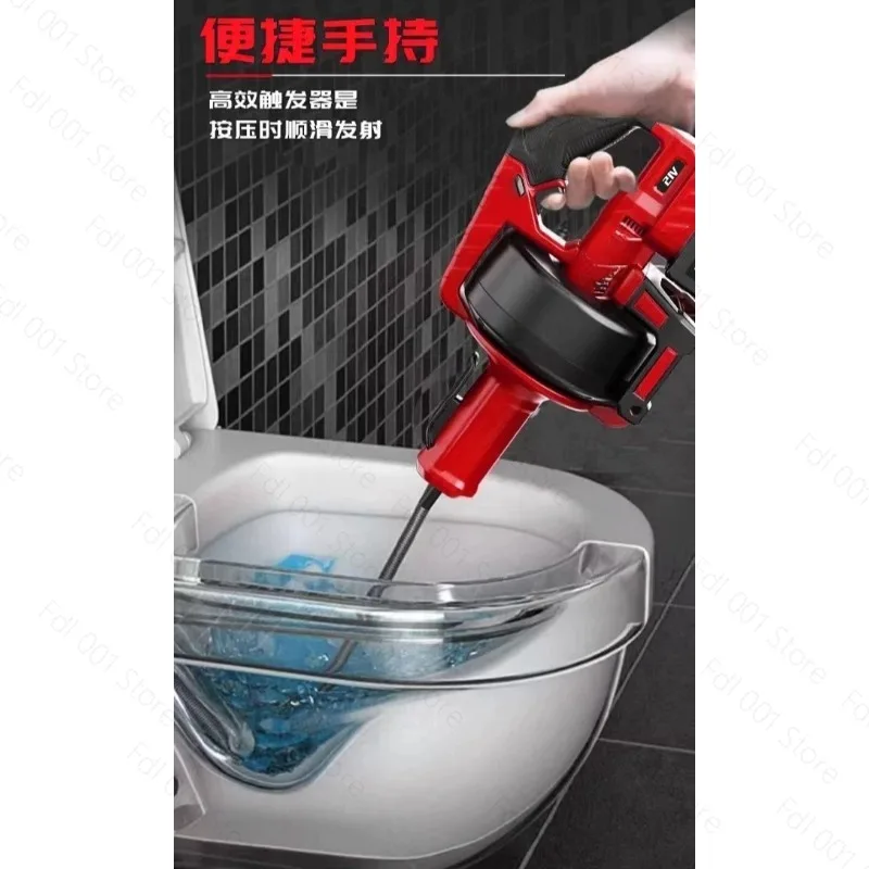 Drain Cleaner Machine Electric Sewer Snake Auger Manual Feed  For Homeuse/Hotels/Restaurants