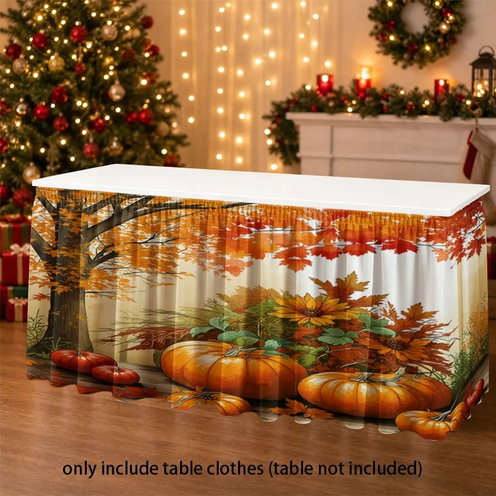 Classroom and activity tablecloth aprons, Halloween tablecloth, the best gift, party table skirt decoration