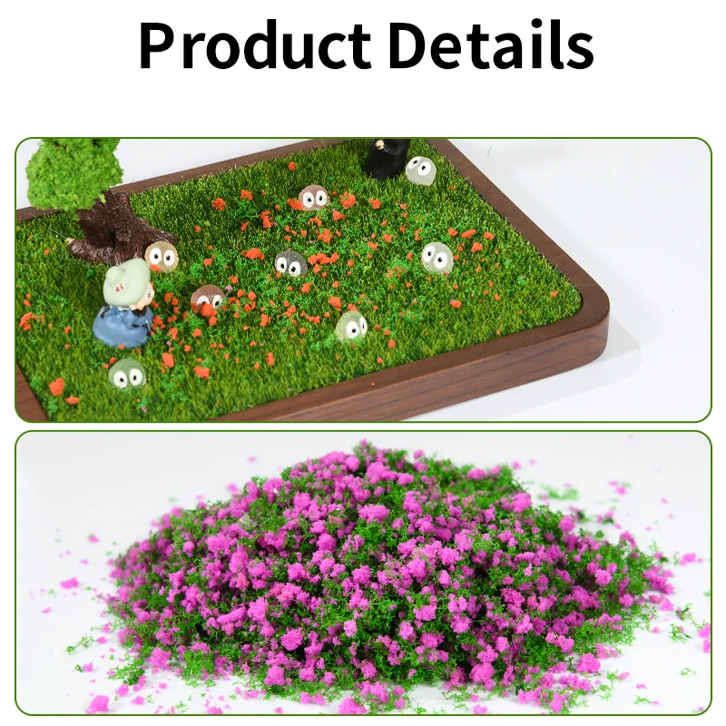 

60g Mini Foam Tree Powder Flakes Bottle for Diorama Scenery Model Craft Material Ho Scale Landscape Decor