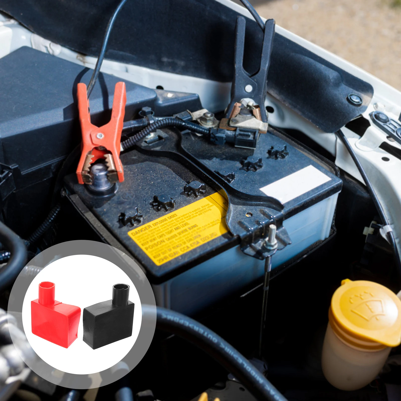 

Terminal Covers Caps Silicone Insulated Protector For Car Truck Rv Post Auto Electrical Wire Protection