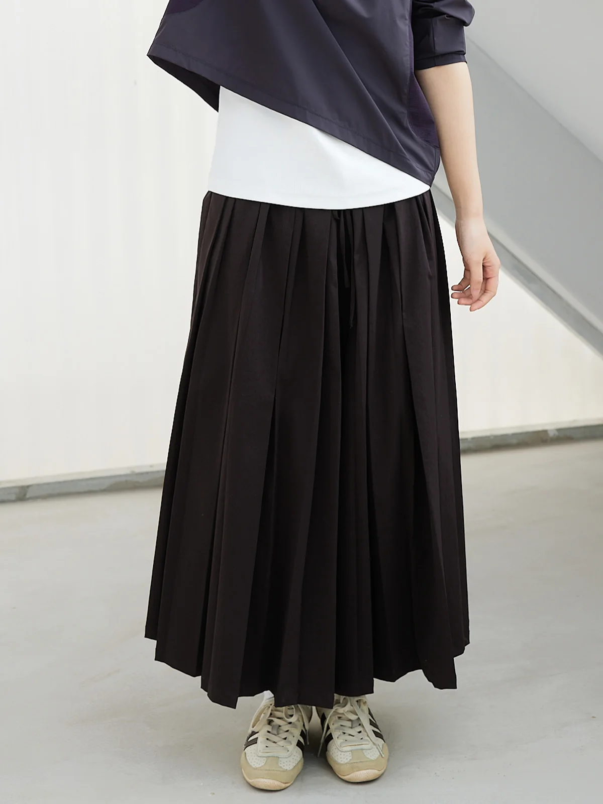 

Коричневые повседневные брюки-юбка 7/8 длины из смесового хлопка для прогулок, модные и удобные, от бренда Still Walking, для женщин.