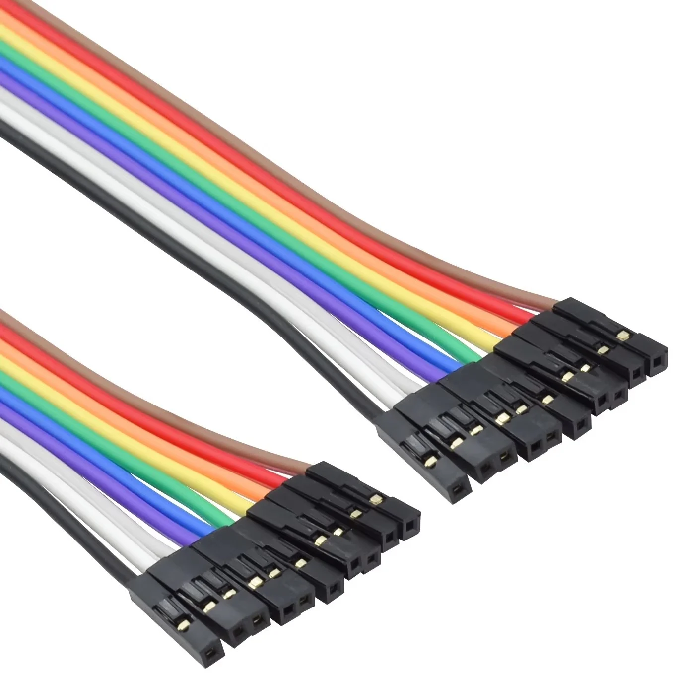 Pure copper dupont wire thickened 28 core female to female male to female color cable 2.54 terminal connection wire gold-plated view 5