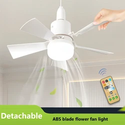 LED ventilador de teto com controle remoto, soquete Fan, Original, Cool Light, 1000 Lumens, 5000, Same na TV, Novo, 2024