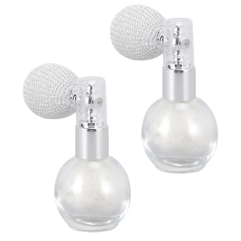 สเปรย์กลิตเตอร์สำหรับผิวกาย 2 ชิ้น แป้งไฮไลท์แบบสเปรย์สำหรับใบหน้าและเส้นผม ให้เอฟเฟกต์ประกายวิ้ง แต่งหน้า เครื่องมือแต่งหน้า แป้งประกายวิ้ง สเปรย์กลิตเตอร์