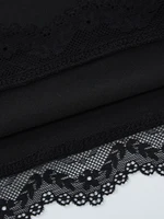 FDYOUI Lace Patchwork Long Sleeve T-shirts Streetwear Y2K Woman Clothes Casual Fashion Square Collar Slim Pink Tee Shirt Tops - Image 6