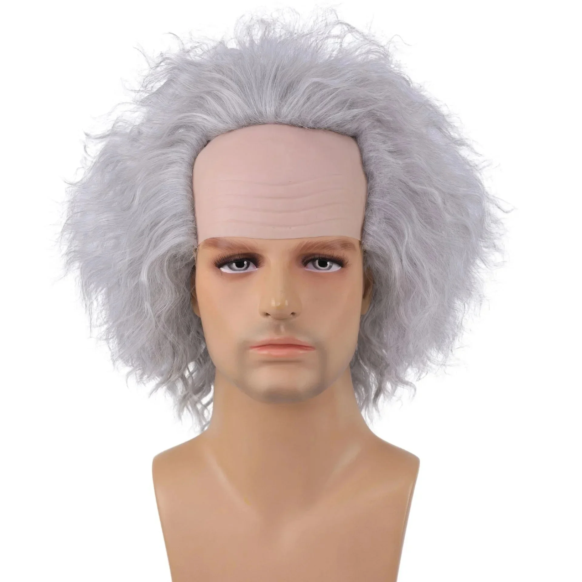 New Beetlejuiced 2 Michael Keaton Cosplay Wig Novelty Underworld Mage COS Wig for Women Men Halloween Party Props