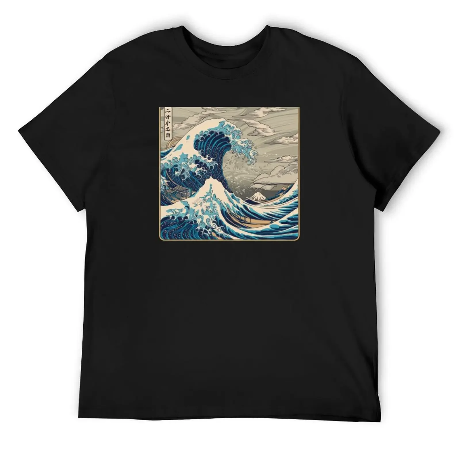 Great Wave Off Kanagawa T-Shirt plus size tops summer top mens cotton t shirts