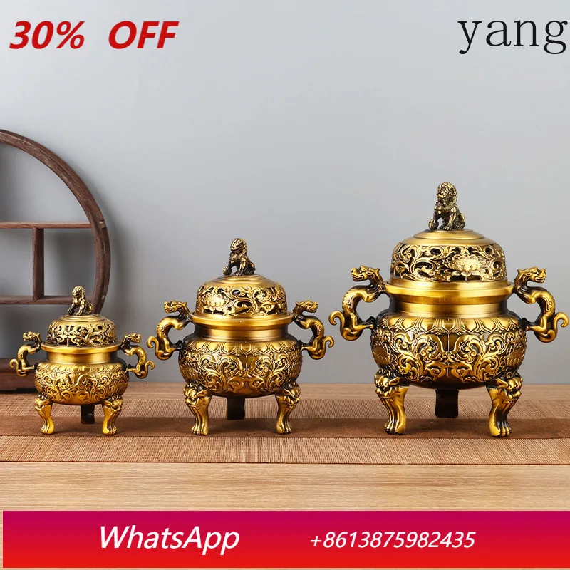 CX Incense Burner Office Stall Wenwan Ornament Copper Aromatherapy Burner