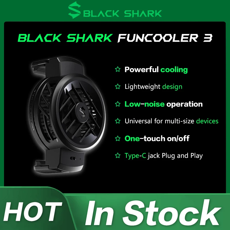 Black Shark 3 FunCooler Black BR32 Black Shark Accessories Mobile Phone Radiator