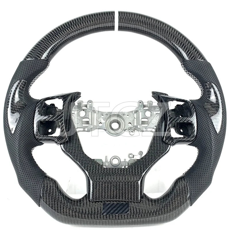 For Lexus Is Steering Wheel Carbon Fiber Custom Leather GS RCF NX CT250 300 350 2017 2018 2019 2020 2021 2022 2023 2024