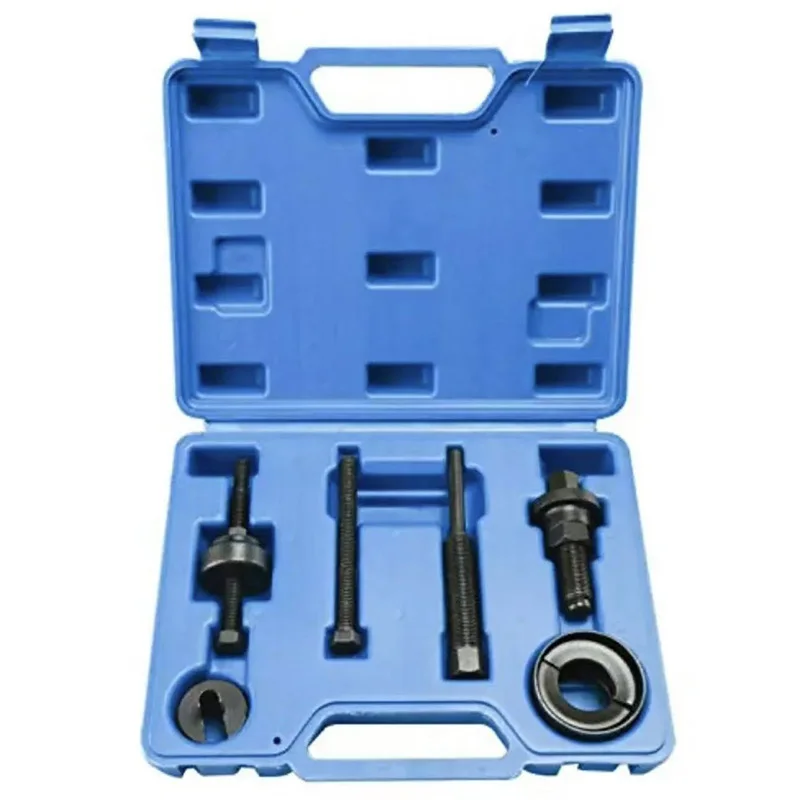 Power Steering Pump Pulley Removal Tool Set | Heavy-Duty Pulley Puller Installer Compatible Universal for Most Cars