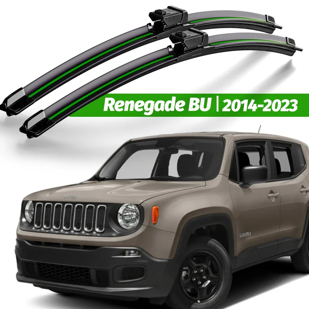 

Wiper LHD Front Wiper Blades For Jeep Renegade BU 2014 - 2023 Windshield Windscreen Clean Window Rain Brushes 22"+20"