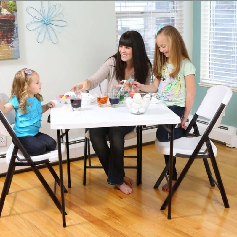 Portable Foldable Outdoor Plastic Table Street Vendor Stall Rectangular Learning Dining Home Use Foldable Table Camp Table