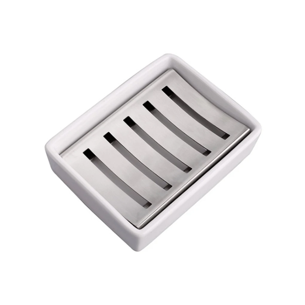 Home Hotel Stainless Steel Sponge Holder Kitchen Bathroom Wash Cloth Drying Rack Dish Lavatory Laundry Room Drain Stand