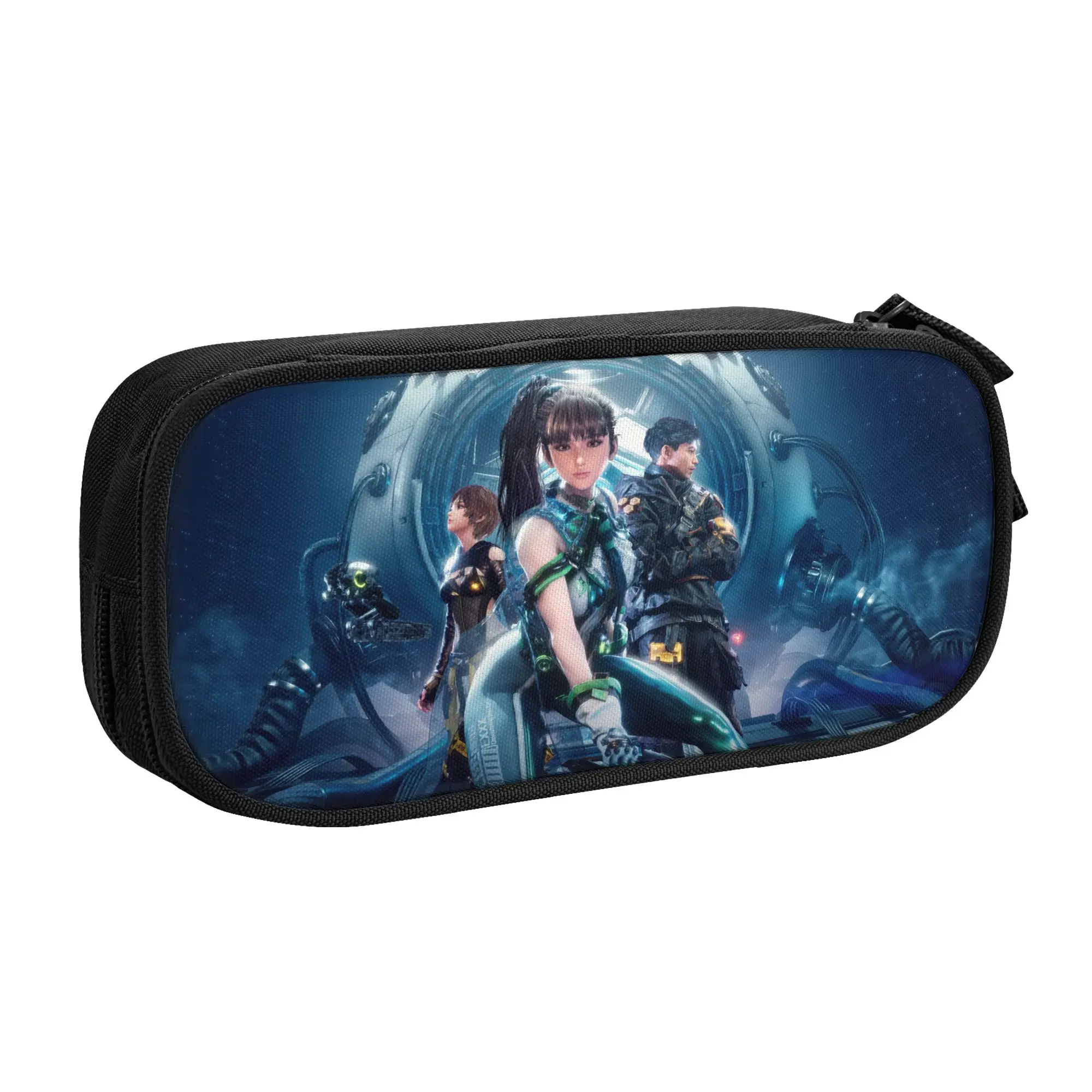 Cute Korean Action Adventure Game Stellar Blade Cartoon  Pencil Case for Girls Boys Large Storage  Pencil Bag Stationery