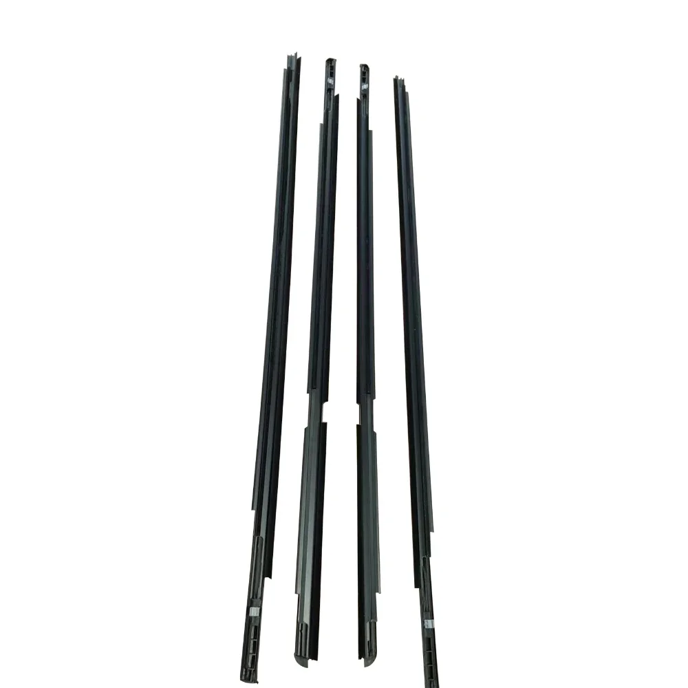 4Pcs Window Weatherstrip Side Door Outer Glass Rubber Sealing Strips Belts Black for Toyota Yaris Hatchback 2006-2013 (4 doors)