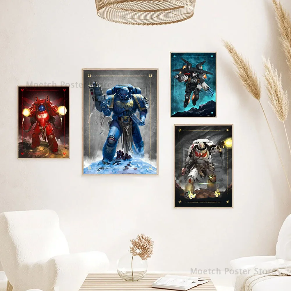 Modern Home Decor Poster Stickers Popular Game Warhammers-40K Bedroom Activity Room Bar Wall Art Hanging Painting Decoration