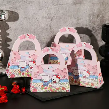 新款Hello Kitty糖果盒 可愛卡通婚禮糖果盒 Hello Kitty手提糖果袋 女孩禮物 派對用品 10 最佳銷售 Hello Kitty婚禮 - №8