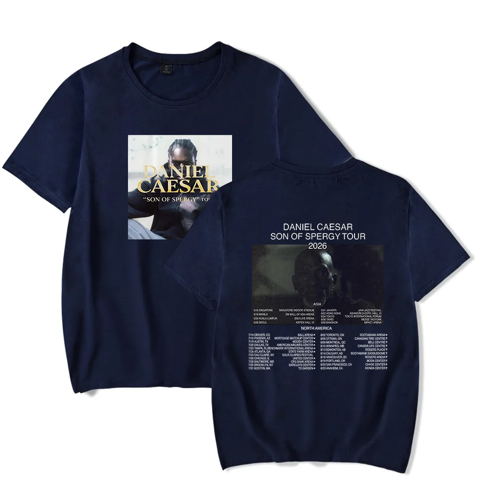 Daniel Caesar Son of Spergy tour T-shirt Summer Unisex 2026 Short-sleeved Casual Design Tee
