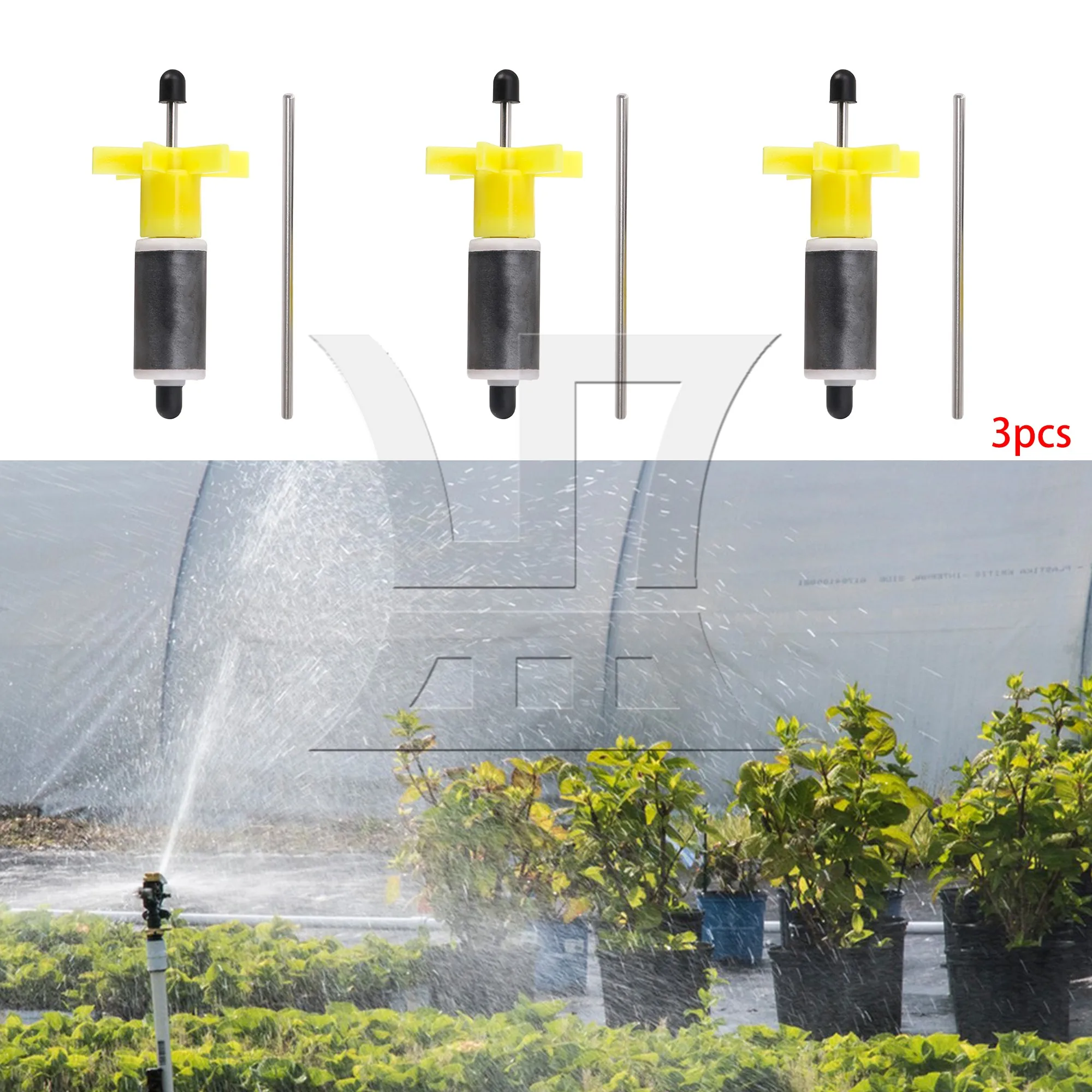 

BQLZR 1 Set Of 3-Piece Submersible Pump Rotor Impeller, Solid Material 1.6 Cm