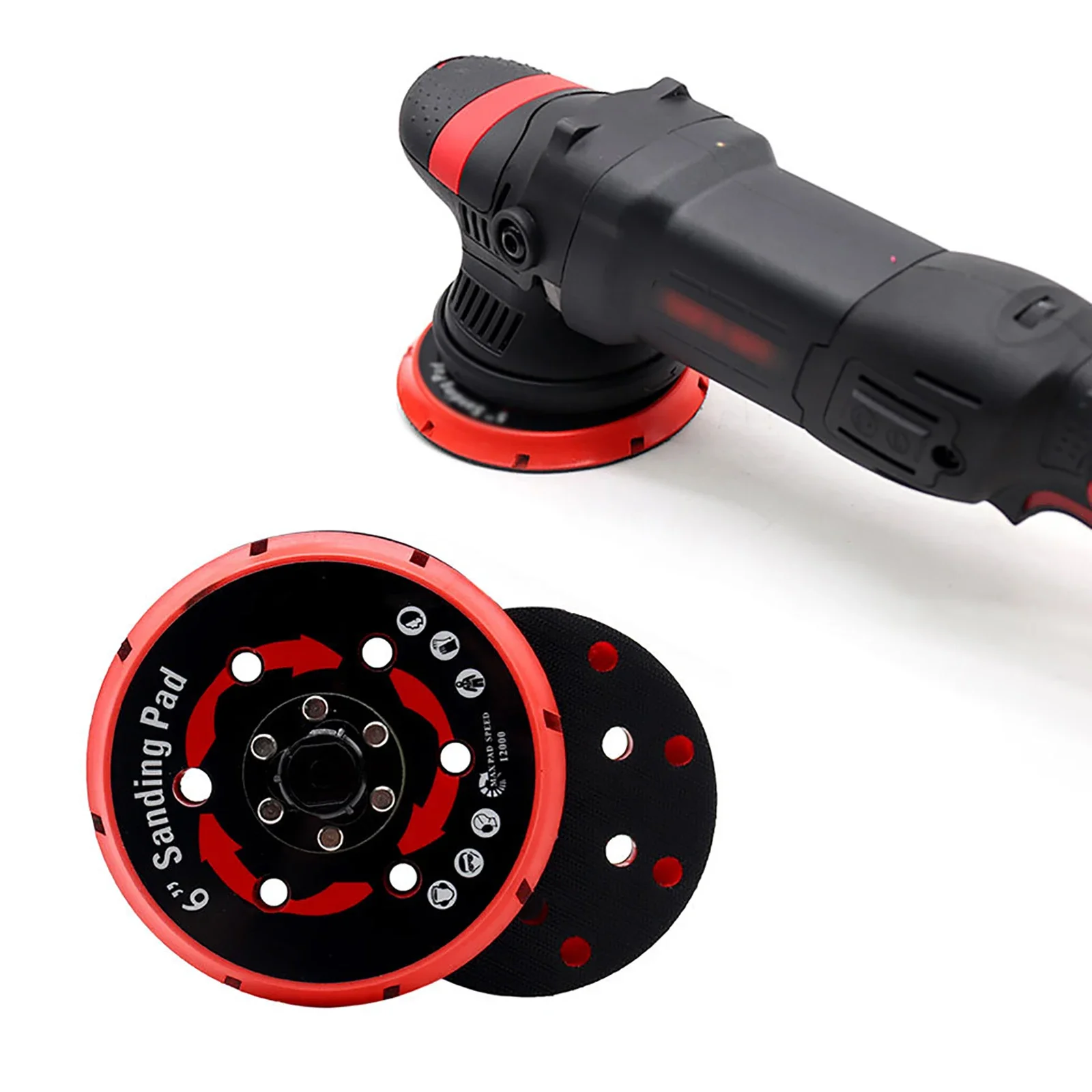 5 6 بوصة 120 150 مللي متر DA الملمع دعم الوسادة 6 حفرة ذاتية اللصق الرملي القرص لوحة لسيارة تلميع الصبح التلميع الطلاء الرعاية