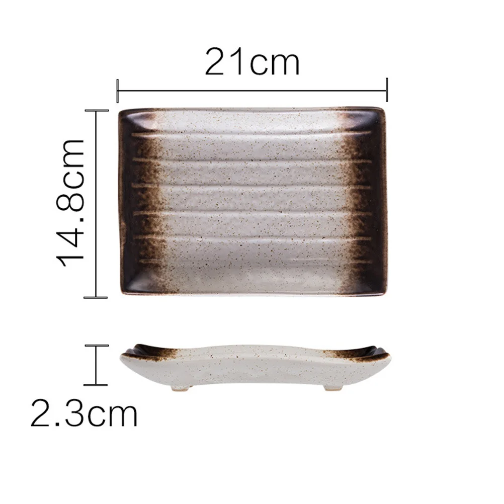2 Pcs Sushi Household Tableware Snack Plate Serving Small Japanese Style Cutlery Japanese-type