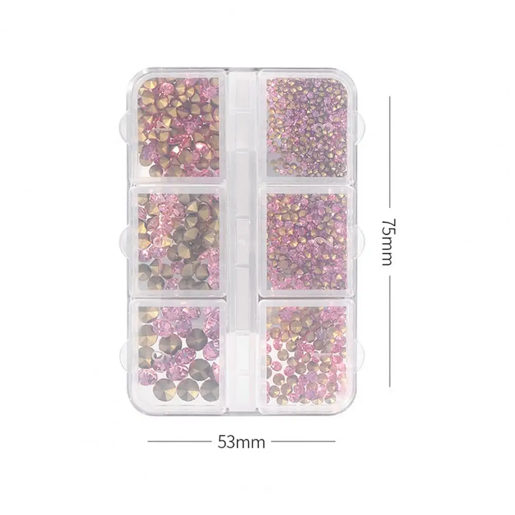 1 Box Nail Art Dekor funkelnden atember aub enden visuellen Effekt glänzenden 3D Nail Art Ornament Strass für Maniküre Store