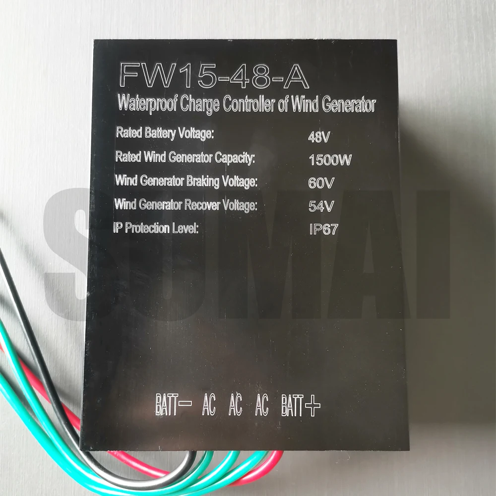 Imagem -03 - Venda Quente Controlador à Prova Impermeável Água para Turbina Eólica Controlador de Carga Regulador de Moinho de Vento 1000w 1500w 2000w 3000w 4000w 5000w 48v