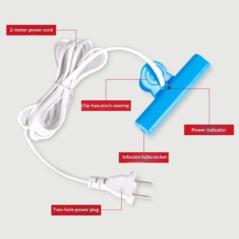 

1PCS Drip Infusion Warmer Heater Thermostat Heating Patch Pocket Clip Infusion Warmer Thermostat Heating Rod USB Charging
