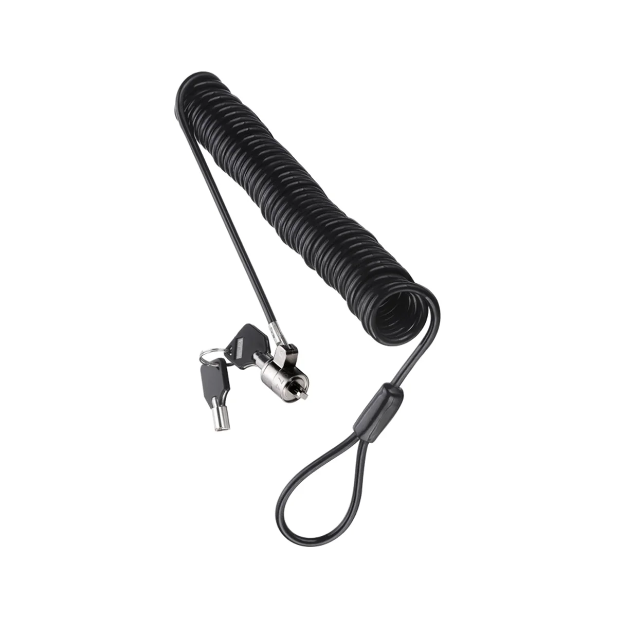 قفل الكمبيوتر المحمول قفل الكمبيوتر المحمول مكافحة سرقة قفل عالمي قابل للسحب الربيع حبل الصلب كابل مفتاح قفل الكمبيوتر