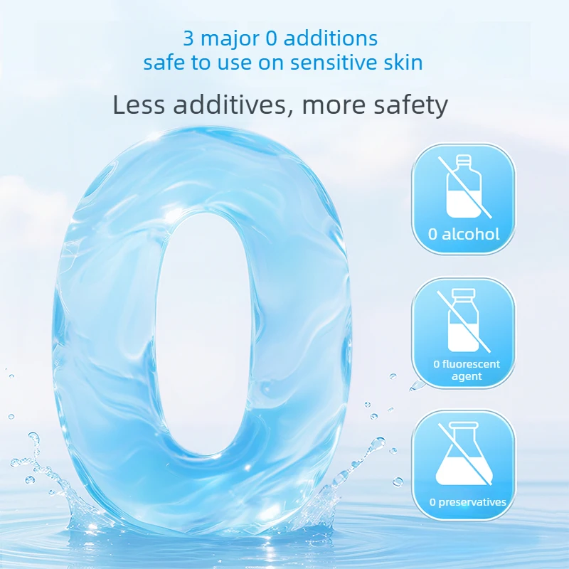 Pure Water Wet Wipes 80 Sheets Large Pack Affordable Pearl Texture Soft Skin Friendly Flip Lid Household Daily Cleansing Tissues view 2