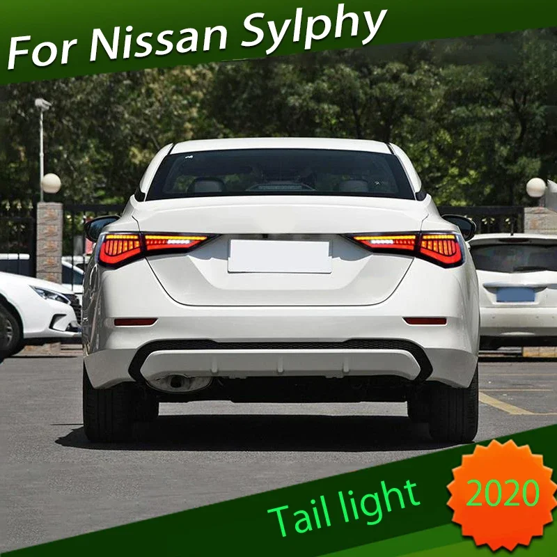 

Taillight Assembly Suitable For 2020 14th Generation Nissan Sylphy Full LED Brake Lights Taillights Modified Breathing Streamer