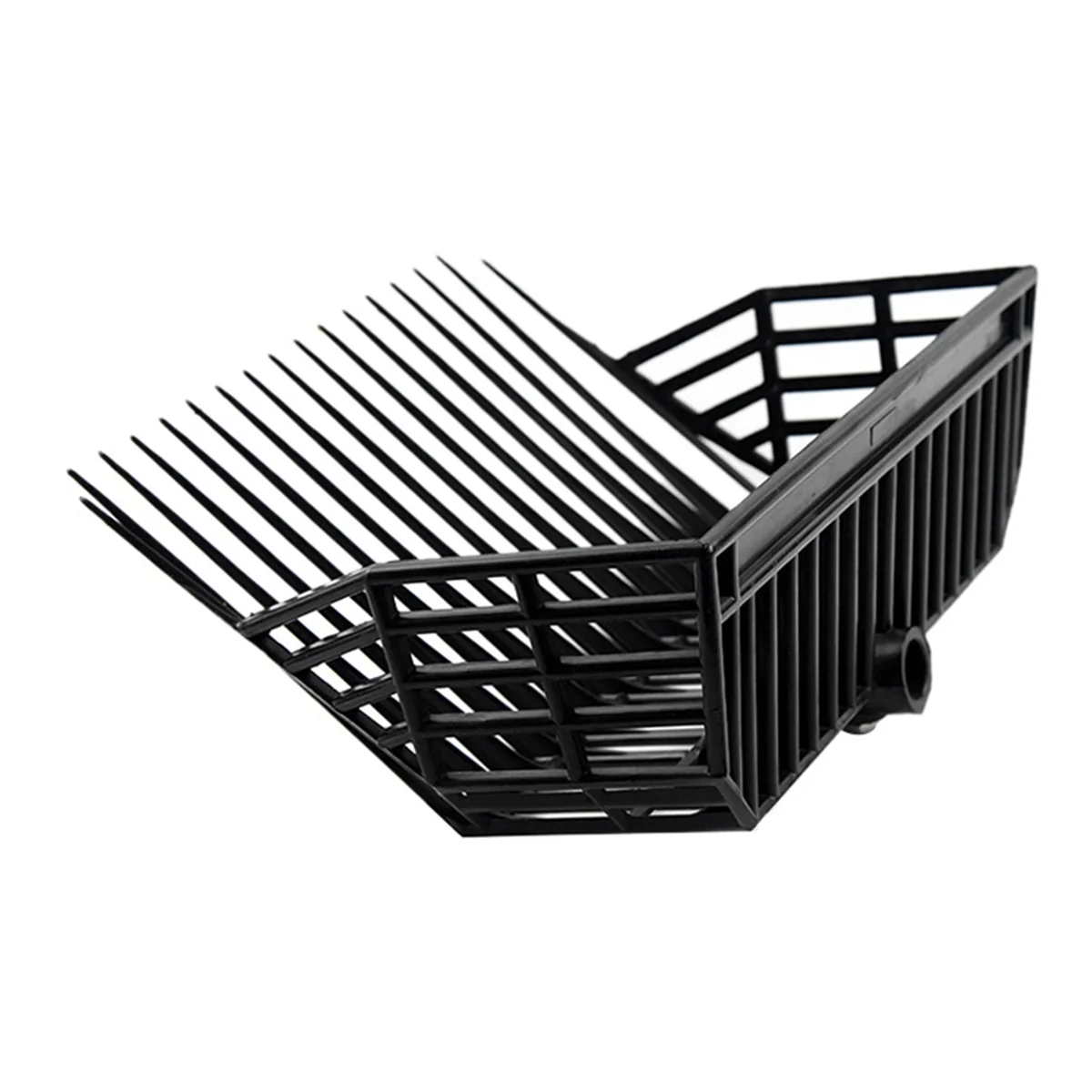 رأس بديل لشوكة السماد الرائج الآن، رأس الشوكة، مشط ساد الحصان، لالتقاط السماد، إزالة النفايات المستقرة، أسود