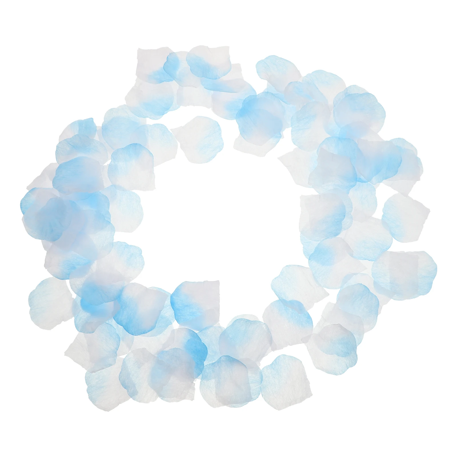 

1000pcs Realistic Fabric Rose Petals for Wedding Decor Blue Artificial Flowers Faux Celebration Reusable Scatter
