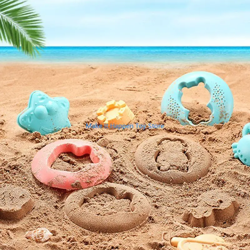 28ec 9/14/17pcs لعبة Baby Beach Game Children Sandbox To Seaside Bucket Toy #5