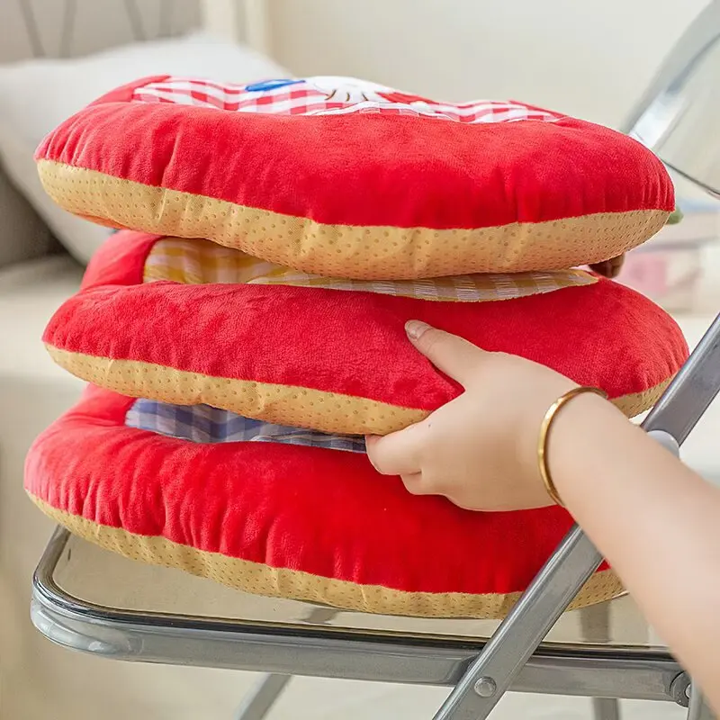 Удобная подушка для сиденья Apple с рисунком «Hello Kitty», подушка для спины для стула, напольная подушка для сидения, нескользящая моющаяся домашний декор