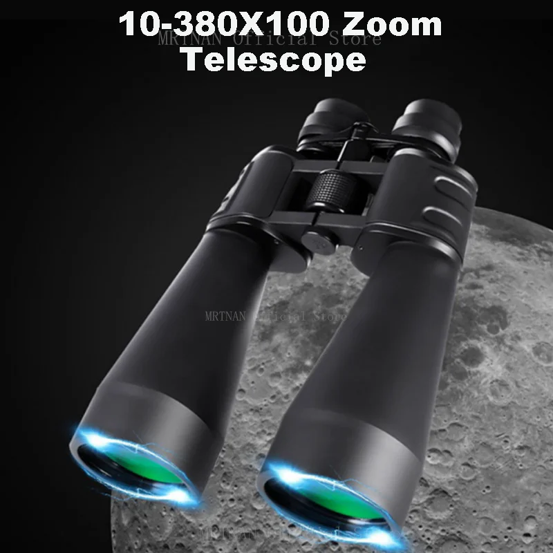 

10-380x100 Powerful Binoculars Long Range Telescope Zoom HD BAK4 High Magnification Professional Monocular for Hunting Tourism