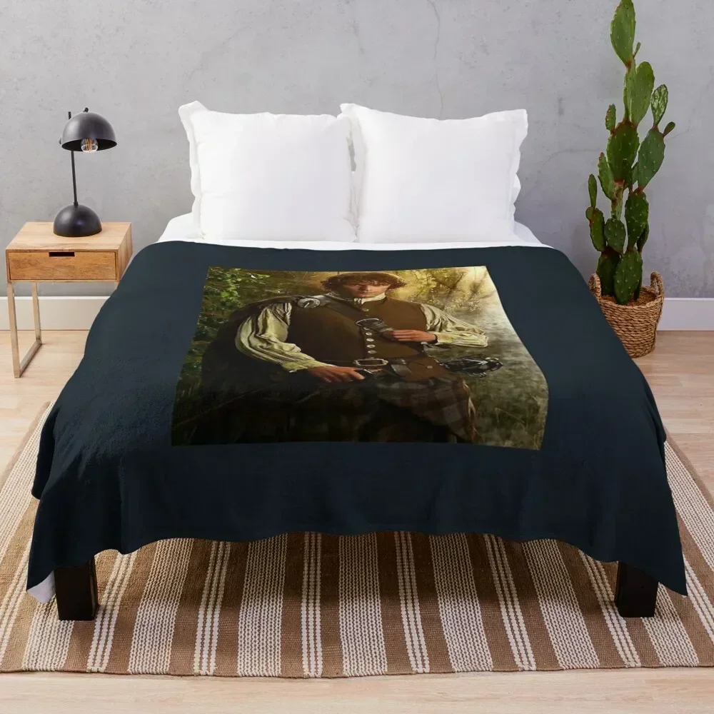 

Sam Heughan Throw Blanket Lightweight Warm Blanket for Indoor Outdoor Use